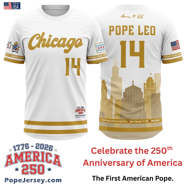 Pope Jersey Baseball 2026 | Pope Leo XIV Edition – Catholic Imprint