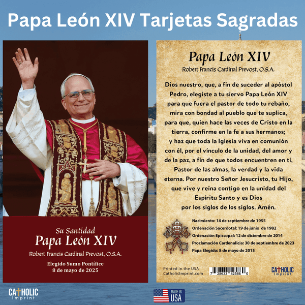 Pope Leo XIV Prayer Card Habemus Papam Catholic Imprint pope-leo-xiv-prayer-card-habemus-papam-catholic-imprint