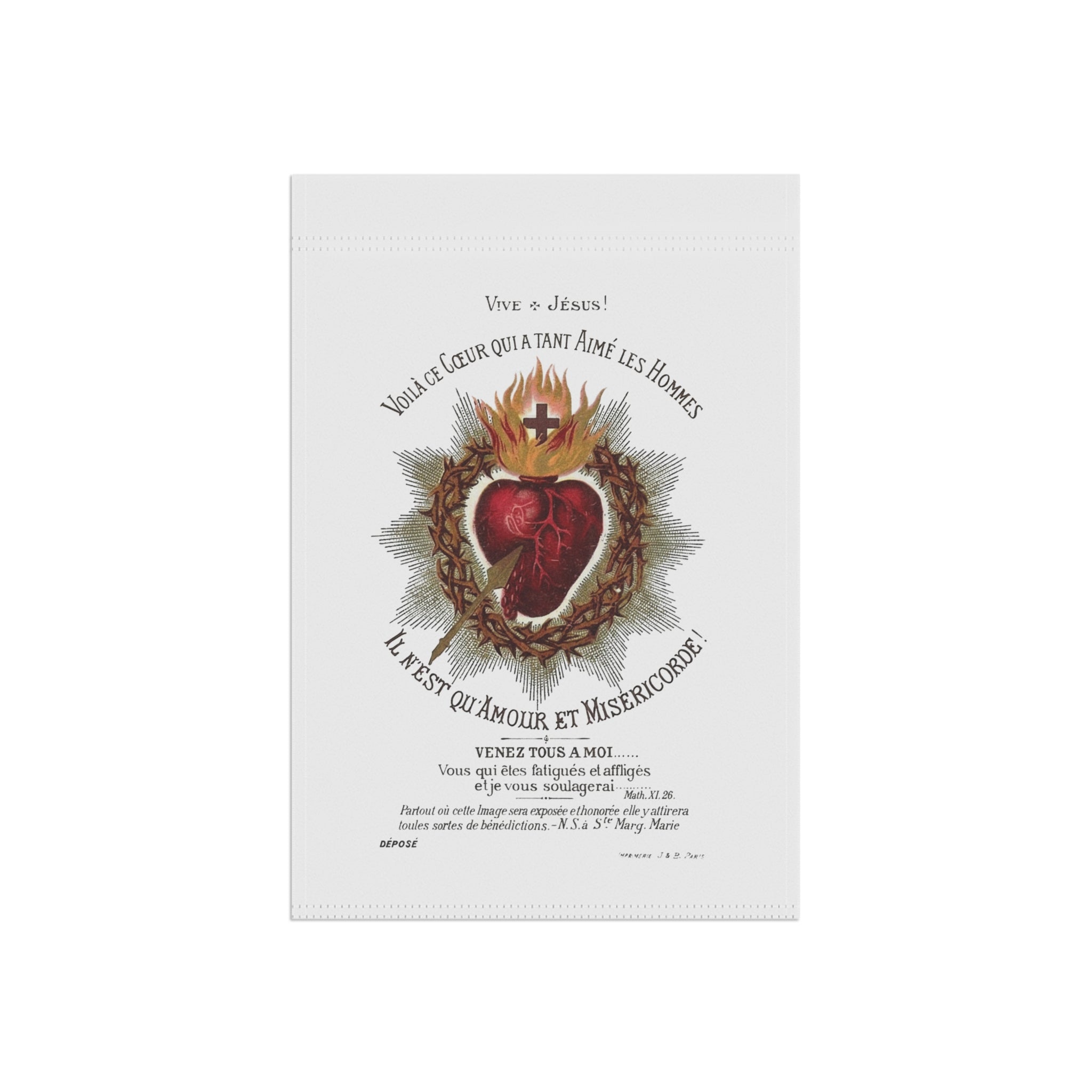 Sacred Heart Garden Flag - Sacred Heart Garden Flag | Premium