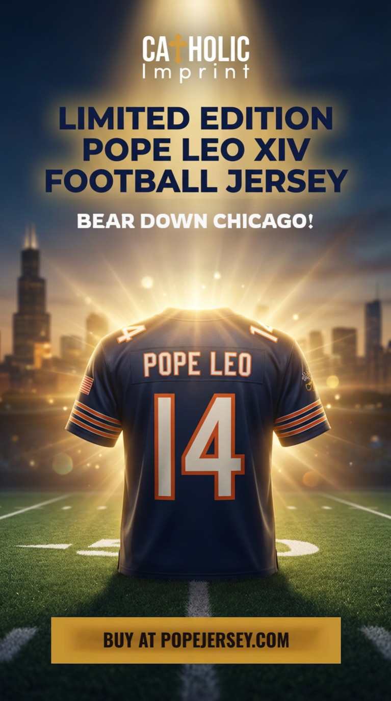 Pope Leo XIV Chicago Fan Football Jersey
