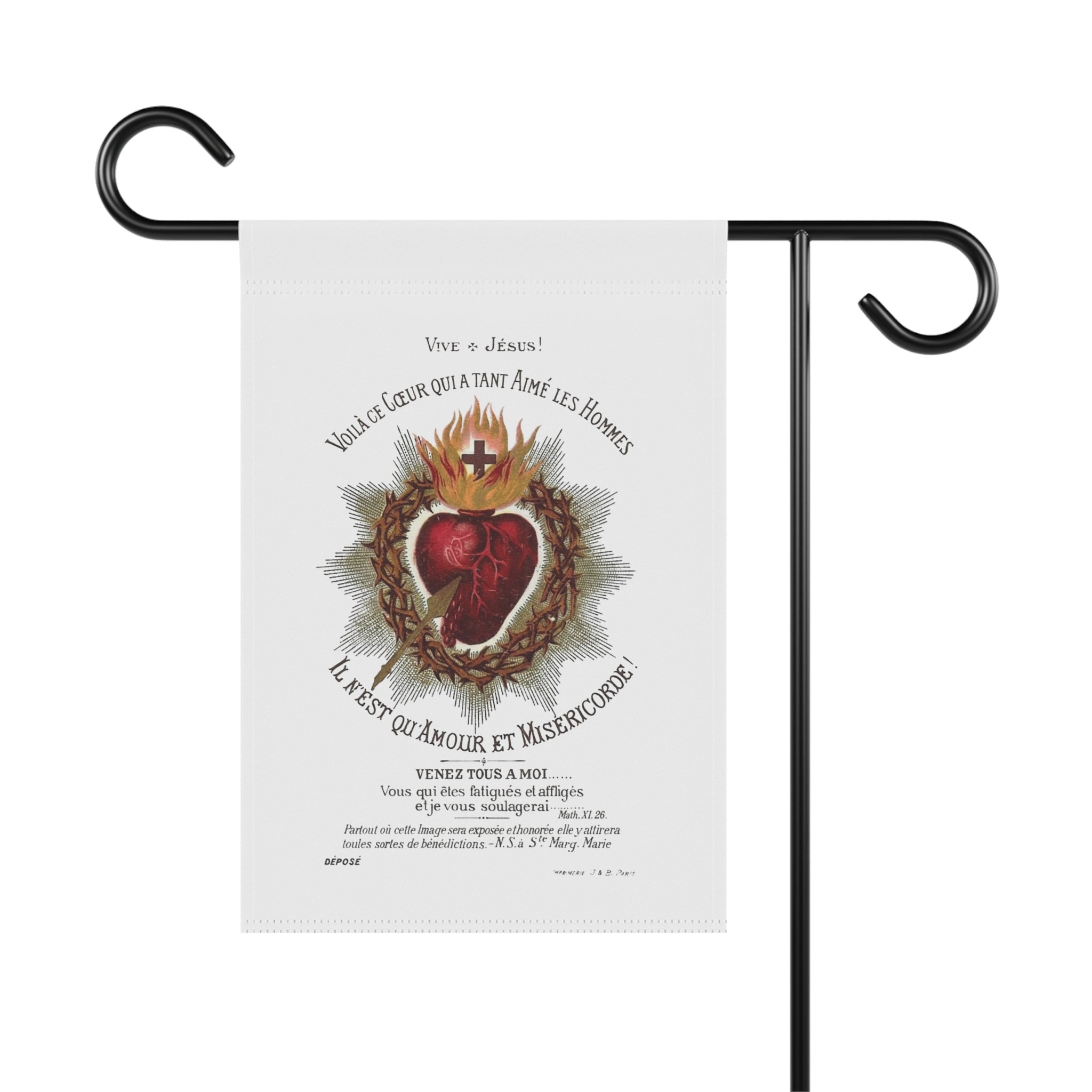 Sacred Heart Garden Flag - Sacred Heart Garden Flag | Premium
