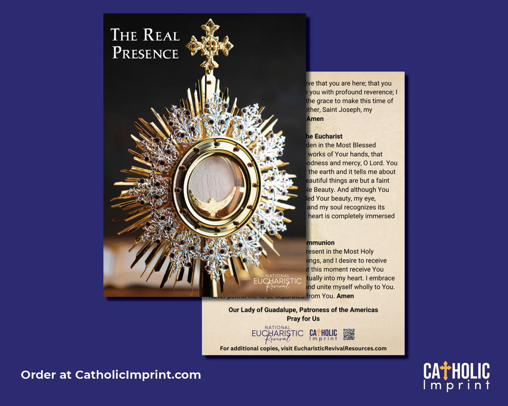 Prayer Cards for The National Eucharistic Revival - Large Format