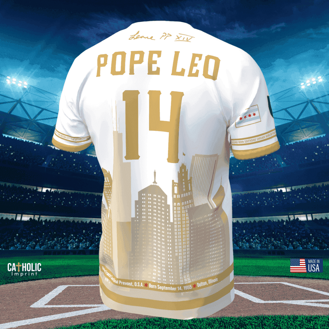 Pope Leo XIV baseball jersey Chicago 14