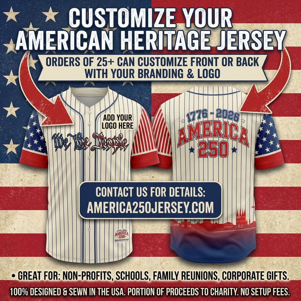 Free Customization for your America 250 Jersey