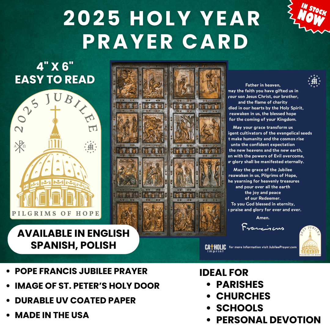 Holy Year Jubilee Prayer Cards Polish - Churches, Parishes, Schools ...