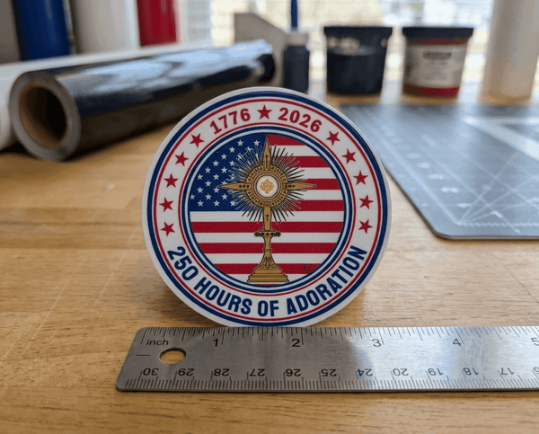 250 Hours of Adoration Sticker 3