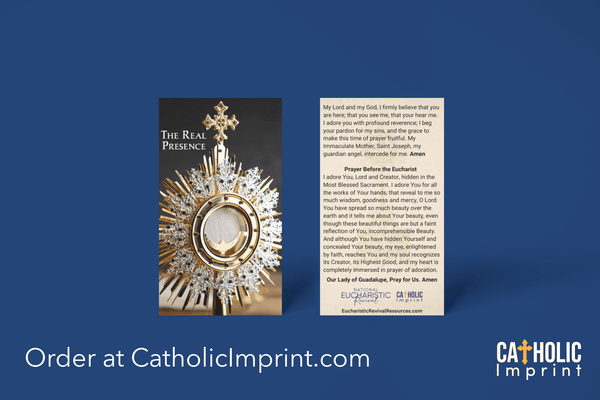 Eucharistic Pilgrimage Hand Out Cards | Catholic Imprint